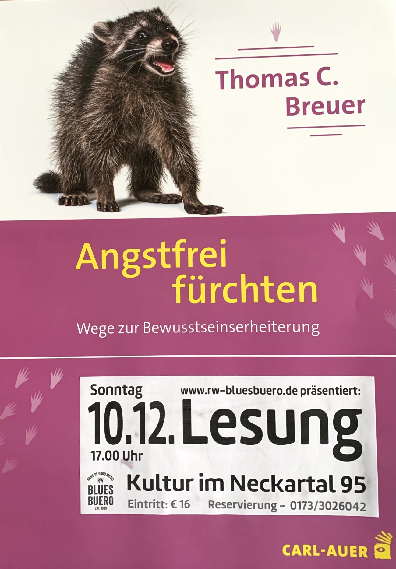 Angstfrei fürchten – Lesung mit Thomas C. Breuer