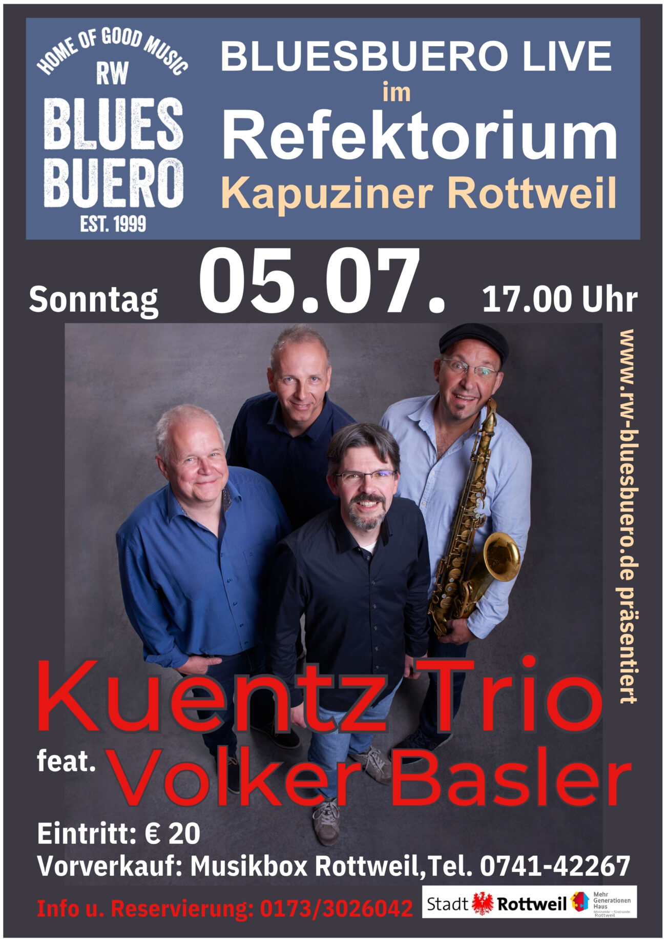 Kuentz Trio featuring Volker Basler – Black Forest Jazz